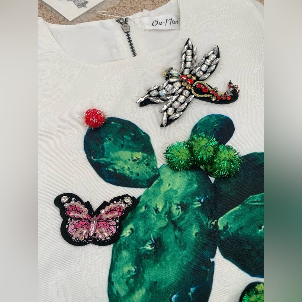 Women’s graphic dress with 3d decorations - US M - Picture 2 of 9